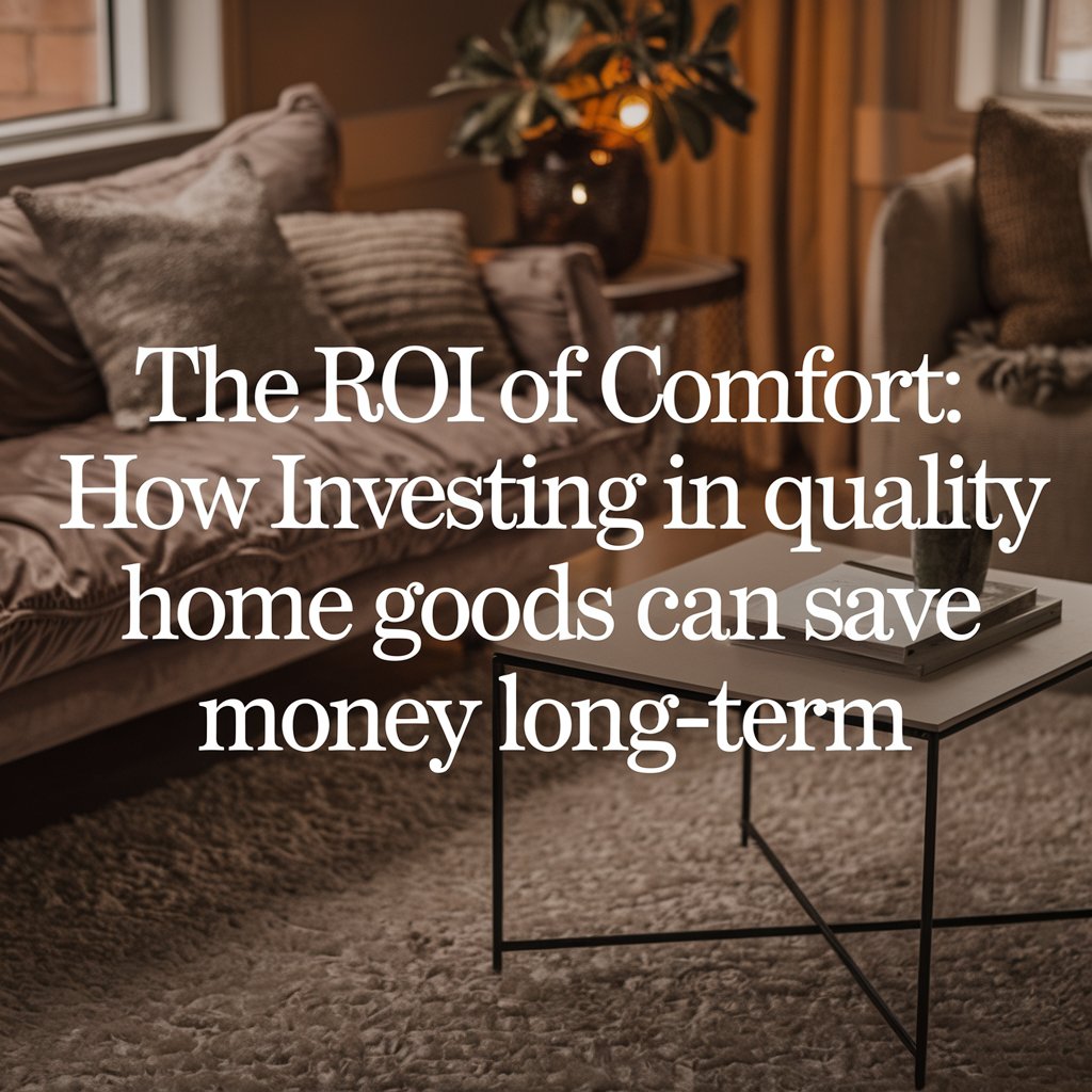 The ROI of Comfort: How Investing in Quality Home Goods Can Save Money Long-Term